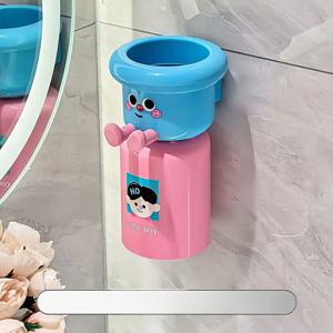 TEMU 1개 자석 칫솔걸이 컵 세트, 무드릴 벽걸이형 - 홈, 기숙사, 학교 필수품, 휴일 선물 및 도파민 데코에 완벽