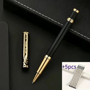 TEMU 비즈니스 메탈 서명 펜 박스 세트 - 사무용 볼펜 - 블랙 앤 골드 디자인 - 아버지의 날, 발렌타인데이, 크리스마스, 선생님 감사 선물로 완벽한 선택 | 우아한 외관 |