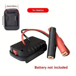 TEMU 마키타 휴대용 자동차 점프 스타트 & 파워뱅크 - 듀얼 USB 휴대용 배터리 부스터, 고속 충전, 다양한 차량 모델에 적합한 고출력 비상 전원 공급기