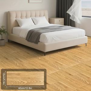 TEMU 52개 자체 접착 PVC 목재 무늬 바닥 스티커 - 두꺼운 내마모성, 방수 및 미끄럼 방지 비닐 필 & 스틱 바닥재, 침실, 주방, 욕실용 - 쉬운 홈 리노베이션, 내구성 있는 바닥 커버링, 주방 바닥재, 현대적인 바닥재, 내마모성 소재, 자가 접착 바닥재, 바닥 타일, 자가 접착 비닐 바닥재, 바닥 커버/커버|스티커