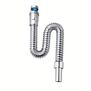 TEMU 1개 RV 세면대 배수관 - 냄새 방지, 내구성 있는 금속 & 플라스틱 구조, 넘침 방지 디자인, 주방 & 욕실 싱크대 간편 설치, 욕실 싱크대 배수관, 세련된 메탈릭 마감, 견고한 구조