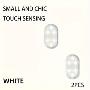 TEMU 2개 USB 충전식 LED 터치 조명 (자동 On/Off), 밝은 LED 미니 데스크/천장 조명, 휴대용 탁상 조명 (침실, 거실, 사무실, 파티 장식용) - 에너지 효율 높음, 배선 불필요, 가정, 행사, 선물용으로 적합