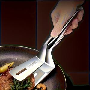 TEMU 헤비 듀티 스테인리스 스틸 그릴 집게 - 논스틱 쿠킹 집게, 긴 그립, 그릴, 튀김, 서빙용 - 스테이크, 생선, 버거, 팬케이크, 빵에 적합 - 가정 주방, BBQ, 캠핑, 레스토랑에 이상적 - 간편한 세척 및 내구성 주방 도구