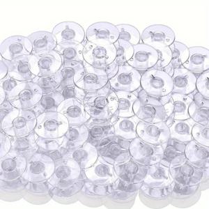 TEMU 20개 투명 플라스틱 재봉틀 보빈, 다양한 재봉틀 호환