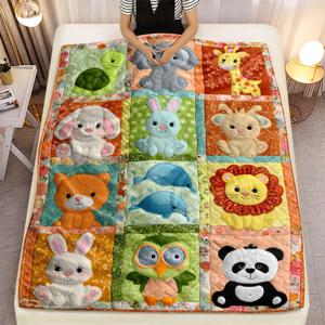 TEMU 1개 동물 프린트 플란넬 담요 - 부드럽고 가벼우며 따뜻한 소파, 침실, 거실, 침대, 의자용 던지기 담요 - 가족 & 친구를 위한 이상적인 선물, 캠핑 & 여행, 사계절 사용, 아늑한 홈 데코, 재미있는 디자인, 플러시 질감|쇼파침대