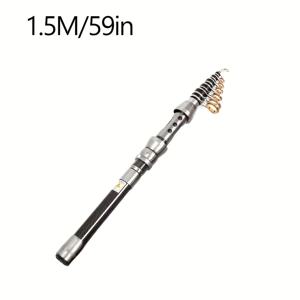 TEMU JSFUN 카본 파이버 초단 접이식 휴대용 경량 낚싯대, 초경량 소형 바다낚시대, 장거리 캐스팅 베어 로드 루어 낚싯대, 민물 및 바닷물 겸용