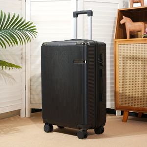 TEMU 20인치, 24인치, 28인치 크리스마스 에디션 여행 가방 트롤리 케이스 | 남녀공용, 저소음 회전 캐스터 바퀴, 비밀번호 잠금장치, 텔레스코픽 핸들, ABS+PC 재질, 실버 그레이, 로즈 골드 색상