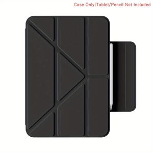 TEMU Chenjiaxin iPad 9.7/10.2/10.9/11/8.3/5~11세대 & Air 1-7/Pro 11 (2018-2025) 케이스 - 3+Y-폴드 플립 커버, 자동 수면/깨우기, 소프트 백 보호 케이스, 조절 가능한 스탠드 & 미끄럼 방지 그립, 다양한 색상 옵션, 태블릿 보호, 세련된 디자인