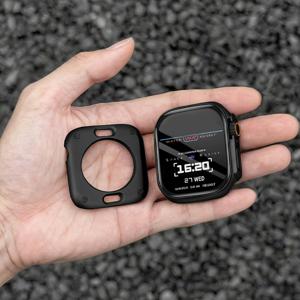 TEMU 애플워치 시리즈 11/10/9/8/7/6/5/4/SE 2세대 케이스 + 스크린 보호필름 - 울트라 슬림 커버, 전면 & 후면, 40mm/41mm/42mm/44mm/45mm/46mm 호환 - 아이워치 액세서리