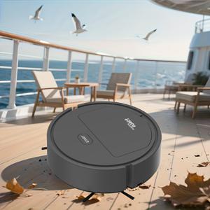 TEMU 3-in-1 로봇 청소기 USB 스마트 청소, ABS 바닥 청소 로봇 - 하드우드, 타일 등 다양한 바닥에 적합, 공간절약형 멀티서피스 로봇 청소기, 조용한 물걸레 시스템, 내구성 강한 바닥 관리 장치