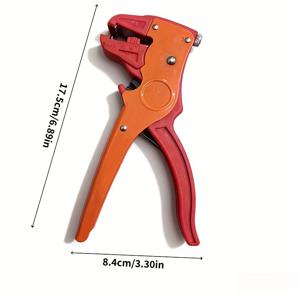 TEMU 전문 전기 기술자용 와이어 스트리퍼 - 다기능, 24-10AWG 범위, 빠른 벗김 절단 압착 도구, 미끄럼 방지 그립 디자인, 집 개조에 적합