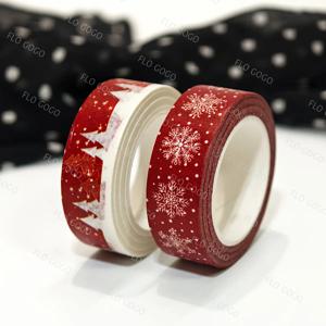 TEMU 2개 세트 소나무 & 트리 접착식 와시 테이프 - 겨울 테마, 스크랩북, 크리스마스 장식, 저널링, 선물 포장용 플라스틱 테이프 - 스크랩북, 크리스마스 장식, 저널링, 선물 포장에 이상적 (2롤)