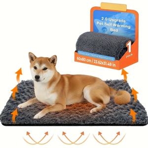 TEMU 초대형 자가 발열 강아지 & 고양이 침대 - 미끄럼 방지, 보온 펫 침대, 실내/야외용 저유지보수 워머, 부드러운 표면 & 섬유 충전재 (모든 크기의 고양이 & 강아지에 적합), 실내 강아지 침대, 강아지 하우스, 강아지 쿠션 침대, 완벽한 강아지 & 고양이 용품, 미끄럼 방지 베이스,실내 애완동물