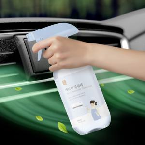 TEMU 쉼표365 에어컨 탈취제 500ml x 1개 냄새 제거 자동차 차량 일반 벽걸이 스탠드 겸용