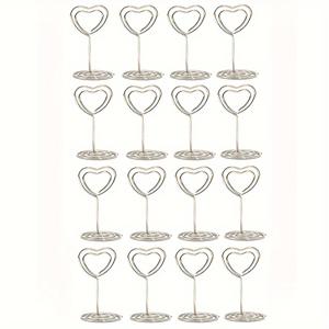 TEMU 16개 세트 우아한 골드 하트형 메탈 플레이스 카드 홀더 - 웨딩 테이블 번호, 호텔 이벤트 좌석, 사진 디스플레이 & 메뉴 클립, 할로윈, 크리스마스 이벤트 & 파티 용품, 크리스마스, 새해, , 파티 이벤트용