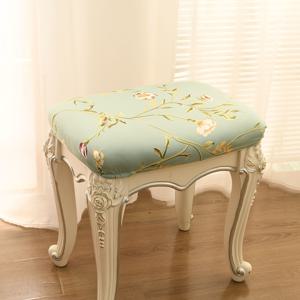 TEMU 신축성 벤치 커버 - 화장대 스툴용 탄성 커버, 사각 의자 보호대, 세탁기 사용 가능한 홈 데코|화장대