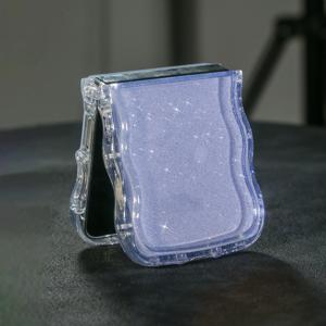 TEMU 폰 케이스: 웨이브형 안티폴 반짝이 접이식 폰 케이스, 갤럭시 Z 플립3 5G, 갤럭시 Z 플립4 5G, 갤럭시 Z 플립5 5G, 삼성 갤럭시 Zip6S7호환