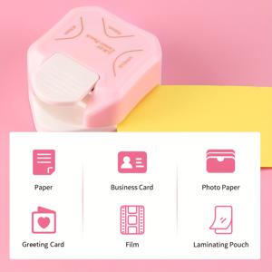 TEMU 3-in-1 코너 펀치 (4mm/7mm/10mm 펀치 포함) - 헤비듀티 플라스틱 라운더, DIY 공예, 스크랩북, 불렛저널, 명함 및 초대장용 - 라미네이트, 카드스톡, 포토카드, 선물 태그 호환 (3방향 코너)