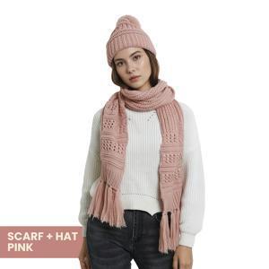 TEMU 극도로 따뜻한 스카프와 모자 세트, 남녀공용 따뜻한 넥 게이터 & 비니, 방한 두꺼운 비니 & 긴 스카프