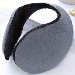 TEMU 클래식 방한 귀마개 - 두꺼운 인조 양피스 (부드러운 안감) 조절 가능한 신축성 있는 귀 덮개 (헤드밴드 포함), 아웃도어 활동을 위한 따뜻한 방풍 디자인, 남녀 모두에게 적합, 손세탁 가능