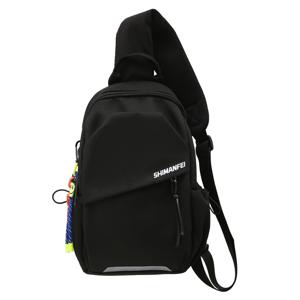 TEMU 스타일리시 나일론 슬링 백 - 캐주얼 일본 스타일 크로스바디 지퍼 클로저, 일상 출퇴근 및 스포츠용 조절 가능한 스트랩|크로스백|슬링백|힙색