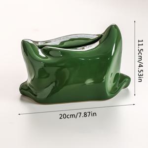 TEMU 세라믹 티슈 박스, 티슈를 위한 흥미로운 보관함, 거실, 식탁, 커피 테이블, TV 캐비닛 센터용 우아함, 종이를 정리하고 표시하는 편리함, 가정용 데스크톱용 티슈 보관함, 침실 및 가정 장식용 적합합니다.|거실장