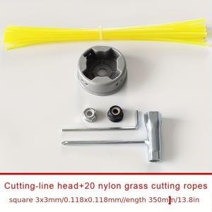 TEMU 강력한 8선 잔디 깎기 헤드, 신형 잔디깎이 강철 와이어 알루미늄 합금 잔디 깎기 헤드, 8선으로 더 깨끗하고 쉽게 잔디 깎기!