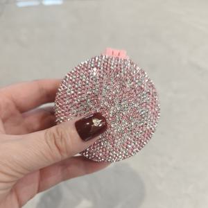 TEMU 심플 마카롱 에어백 빗과 세트 휴대용 거울 마사지 빗, 소녀용 캔디 컬러 헤어 접이식 빗