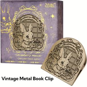 TEMU TN 여행자, Moterm, 미도리 노트북을 위해 디자인된 레트로 메탈 북 클립; 불릿 저널, 정크 저널, 아트 저널링 페이지 홀더에 완벽한 스타일리시한 바인더 클립.|포카바인더
