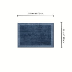 TEMU 헤비듀티 1000g +10mm 두께 미끄럼방지 매트 - 네이비 블루, 대형 거실/침실/사무실용 폴리에스터 소파 매트 - 세탁 가능, 현대적 디자인, 고밀도 원단, 휴일 및 특별 행사용, 홈 , 모던한 리빙룸 장식, 커피 테이블 데코