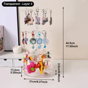 TEMU 1개 데스크탑 수직 키체인 디스플레이 스탠드, 배지 및 별 액세서리 보관 및 전시용, 목걸이, 팔찌, 펜던트, 주얼리 걸이 랙, 공간 절약 헤어밴드 및 머리끈 정리대, 홈 데코, 우아한 디자인, 내구성 있는 소재로 적합한 열쇠 디스플레이 스탠드. 열쇠, 안경, 주얼리 액세서리 등 편리한 보관