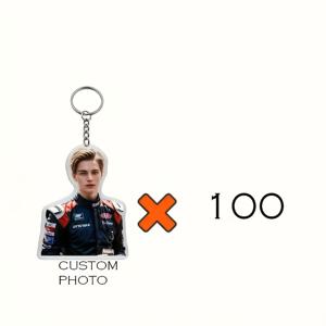 TEMU 50개 맞춤 사진 아크릴 키체인 - 개인 사진으로 맞춤 제작된 키체인, 양면 효과, 튼튼한 철 체인, 결혼식, 생일, 크리스마스, 발렌타인데이 선물로 이상적