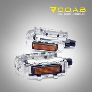 TEMU 코아브 자전거용품 알루미늄 톱니페달 실버 N-6228