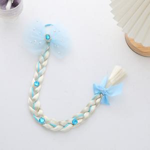 TEMU 가발 액세서리, 귀엽고 패셔너블한 포니테일, 헤어밴드, 리본, 보우, 헤어루프, 헤어코드