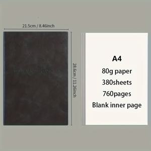 TEMU 일기 쓰기, 그림 그리기, 스케치하기를 위한 A4 소프트 커버 노트북, 창의적인 작업, 예술 및 공예에 적합, 성인, 예술가, 저널리스트에게 적합합니다.|A4용지