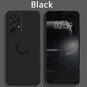 TEMU 삼성 A73, A33, A32, A52, A52S, A53, 그리고 A72 5G용 액체 보호 케이스, 충격 방지 디자인과 자석 링 홀더 스탠드 포함