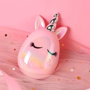 TEMU 1개 귀여운 유니콘 모양 헤어 브러시, 두피 마사지 헤어 빗, 모든 헤어 타입을 위한 휴대용 헤어 스타일링 도구