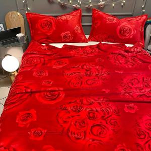 TEMU 럭셔리 플란넬 담요 - 엑스트라 라지 두꺼운 겨울용 덮개, 진한 레드 꽃무늬, 부드러운 침대 커버 또는 소파 커버, 세탁 가능한 우아한 홈 데코 선물, 포근한 밤 담요, 텍스처 감촉의 따뜻함