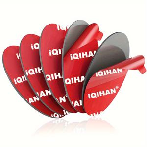 TEMU 흡착컵 마운트용 접착 패드 교체용, 5팩 원형 70mm (2.76