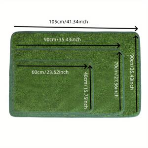 TEMU 세탁 가능한 인공 잔디 개 화장실 매트 - 강아지용 재사용 가능한 야외 훈련 패드, 내구성 있는 TPR 소재, 화장실 훈련|배변패드