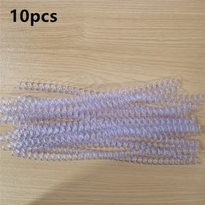 TEMU 10개의 ReadStar PVC 코일 바인딩 링, 3/8인치 (9.5mm) 간격, A4 A5 B5 책용 루즈리프 스파이럴 링, 바인더 정리용 튼튼한 플라스틱 코일 고정장치