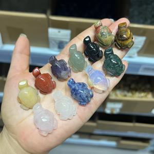 TEMU 10pcs 자연적인 거북이 조각 동물 단단한 집과 사무실 데스크탑 돌 장식 장식품