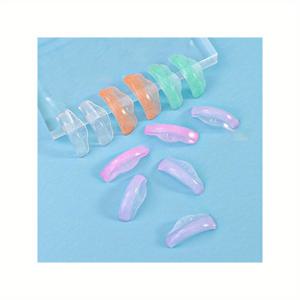 TEMU 12개 눈썹 리프팅 패드, 재사용 가능한 메이크업 도구로 눈썹 커링을 강화, 혼합된 색상 - 전기 또는 배터리가 필요하지 않음, 눈썹 커링기