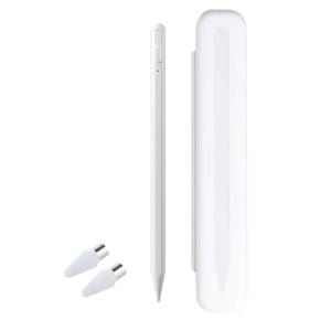 TEMU 유니버설 정밀 터치 펜 - 고감도, 손바닥 보호 기능, 기울기 감지, 자석식 부착, 전원 표시, 보호 케이스 포함 - 아이패드, 아이폰 및 대부분의 터치 스크린 호환