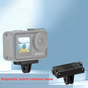 TEMU DJI 액션 6/5Pro/OSMO NANO/OSMO 360용 자석 퀵 릴리스 어댑터 마운트 베이스, 듀얼 클로우 다기능 OSMO 액션 4/3 브래킷, DJI 액세서리용