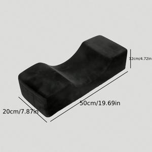 TEMU 포켓이 있는 비스코스 속눈썹 베개 - 살롱 및 가정용 인체공학적 속눈썹 연장 지원, 가벼운 비스코스 커버, 편안한 접착 및 메이크업을 위한 젤 비스코스 목받침