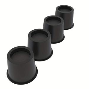 TEMU 4/6개 세트 라운드 침대 스탠드 4인치(약 10.2cm) 헤비 듀티 가구 스탠드는 2200파운드(약 1000kg)까지 견딜 수 있으며, 3.5인치(약 8.9cm)까지 올라갈 수 있습니다. 소파, 침대, 테이블, 안락의자 및 의자에 적합합니다