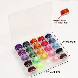 TEMU 26개 세트 (구슬 와이어 25개 + 보관함 1개) 탄력 있는 구슬 와이어 세트, 0.8mm 내구성 있는 주얼리 소재, 팔찌와 목걸이에 적합, 투명 보관함 포함, 주얼리 비즈 공예 및 주얼리 재료에 이상적인 선택