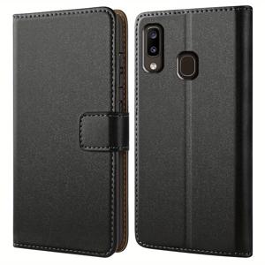 TEMU 삼성 갤럭시 A10 A10S A10E A20 A20S A20E 갤럭시 A30 A30S A40 A50 A50S A70 A90 갤럭시 A6 A7 A8 A9 플러스 블랙 지갑 케이스와 스탠드 기능이 있는 가죽 뒤집개 보호 전화 케이스 커버와 호환 가능합니다.