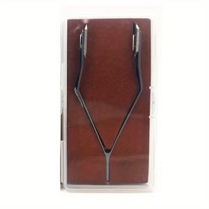 TEMU 인체공학적 블루 스테인리스 스틸 시계 밴드 집게 - 시계, 팔찌 및 보석 수리용 정밀 V형 스프링 바 도구, 미끄럼 방지 그립